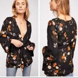 Free People Floral Kimono